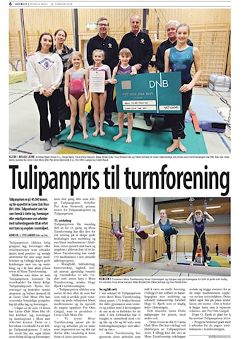 Moss turnforening fikk Tulipanprisen 2018.
